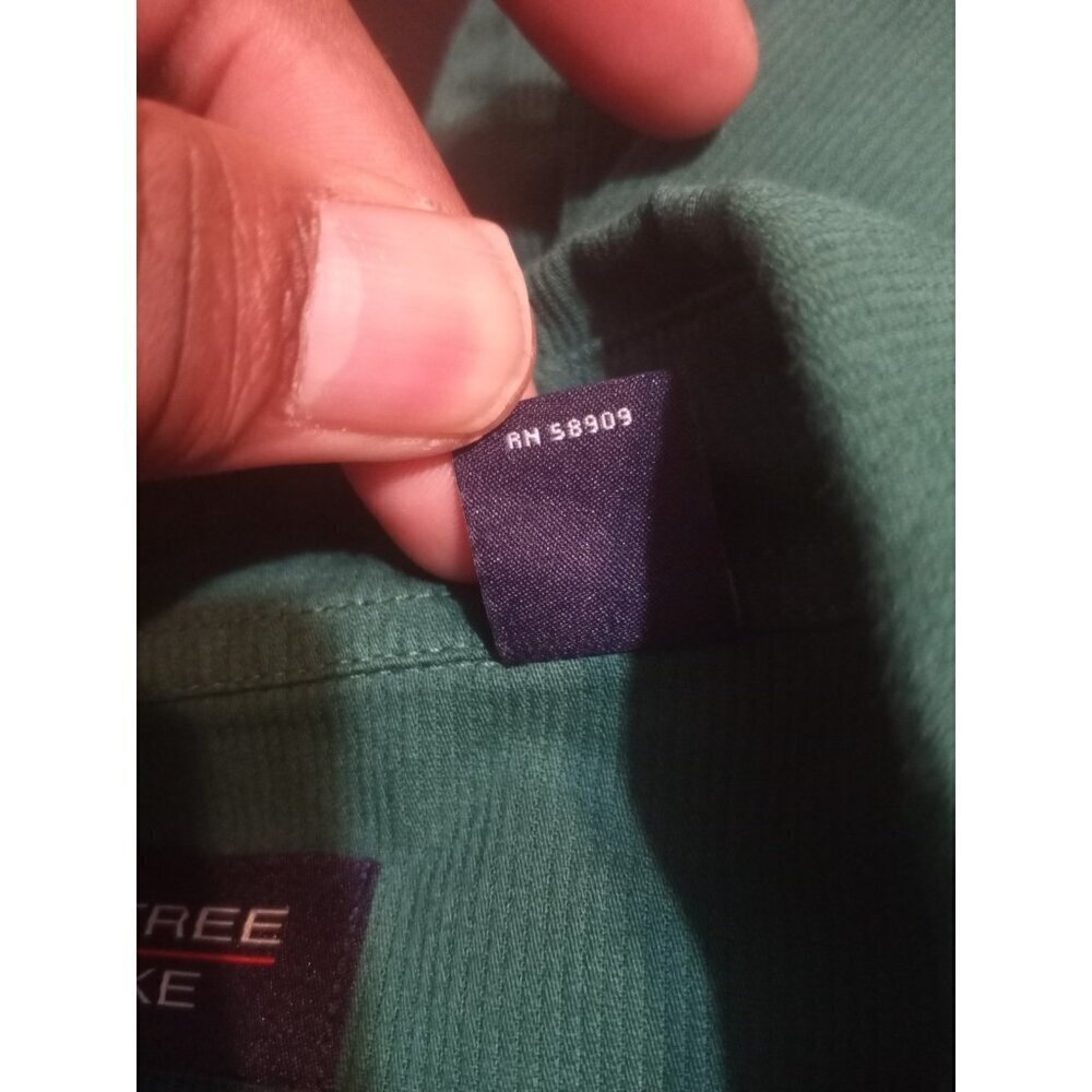 New ROUNDTREE & YORKE Long Sleeve Shirt Modal Cotton Green size 2XL - Picture 10 of 12